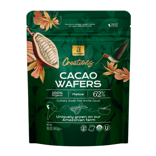 Organic 62% Cacao Wafers