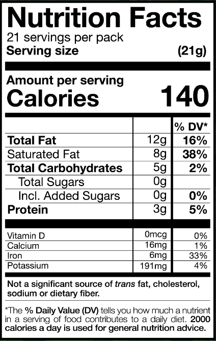 Nutrition facts