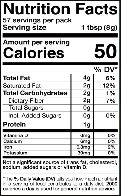 Nutrition facts