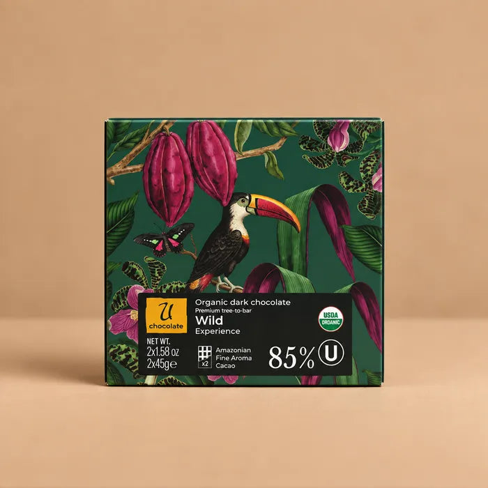 Dark Chocolate Bars 85% - Wild Experience 90g