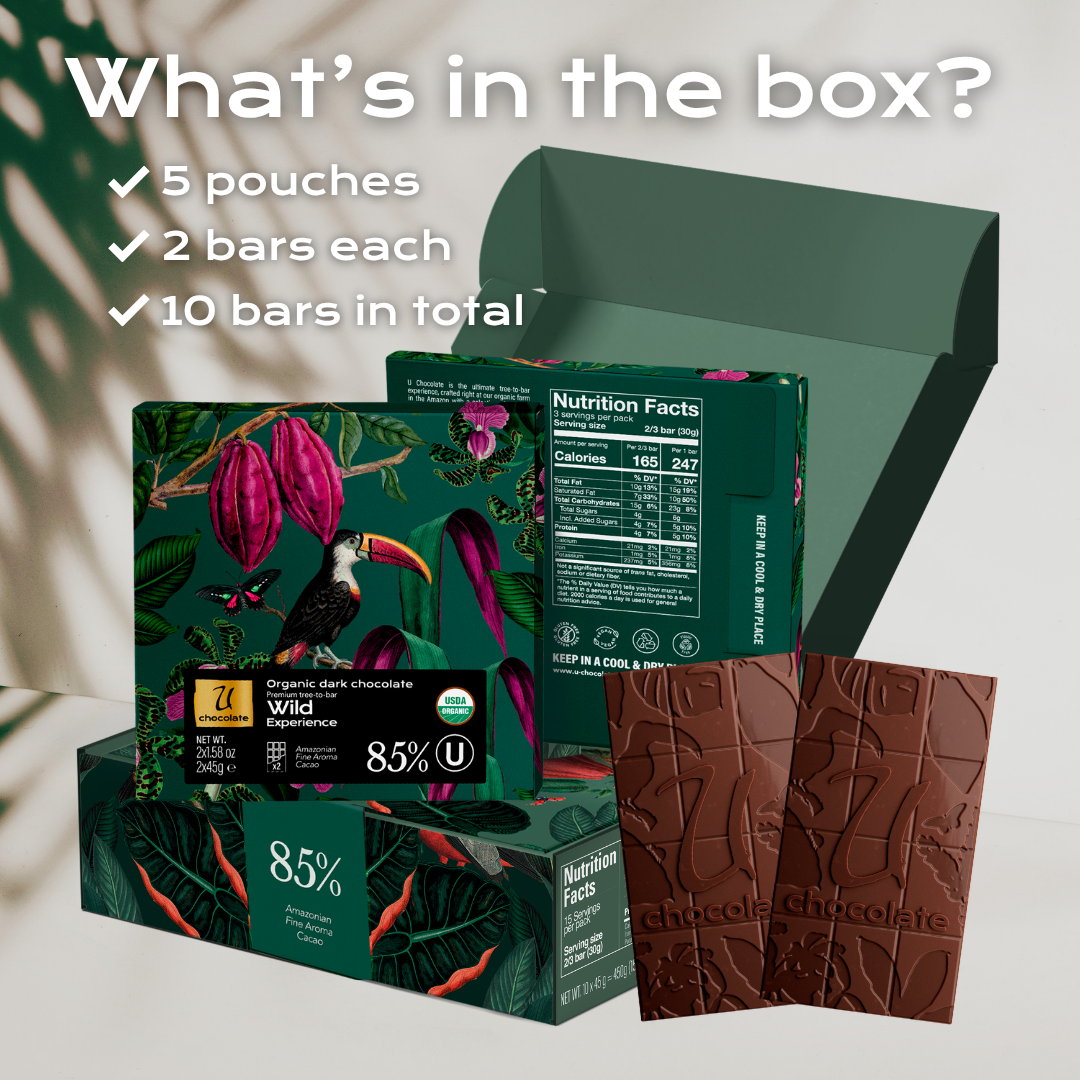 Dark Chocolate Bars 85% - Wild Experience
