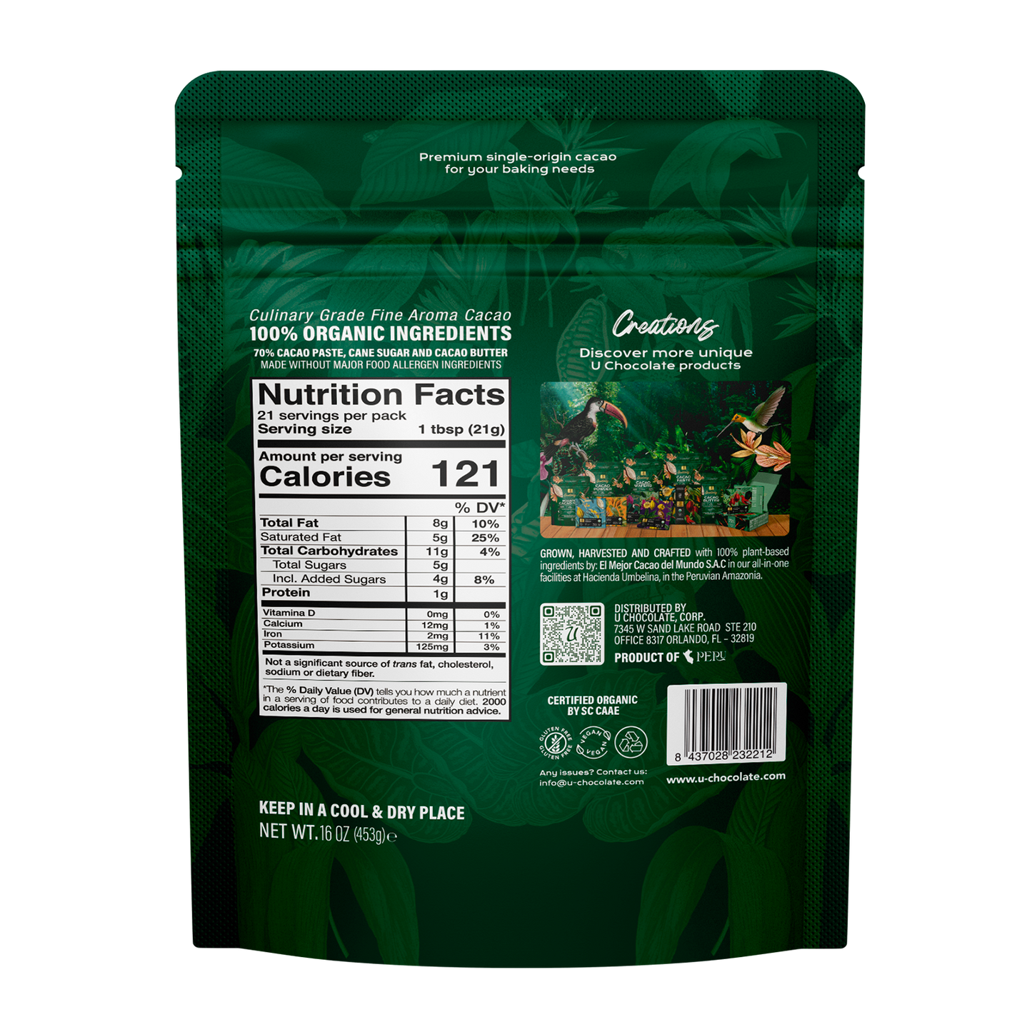 Organic 70% Cacao Wafers
