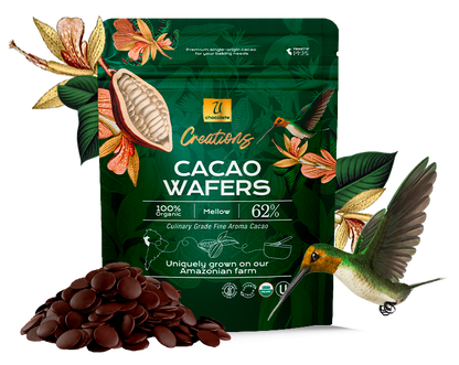 Organic 62% Cacao Wafers