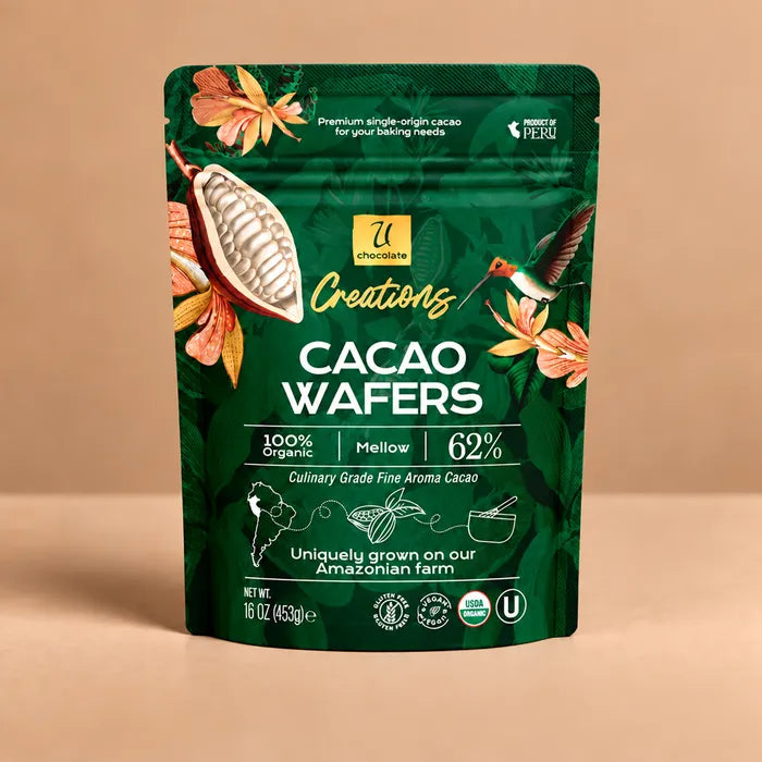Organic 62% Cacao Wafers