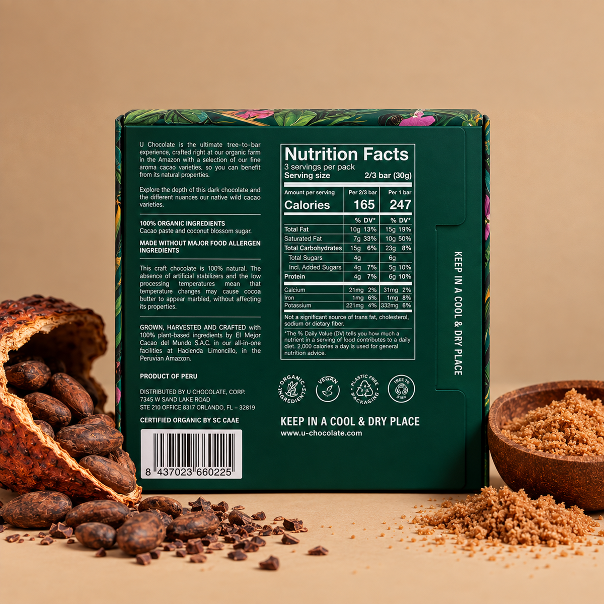 Dark Chocolate Bars 85% - Wild Experience