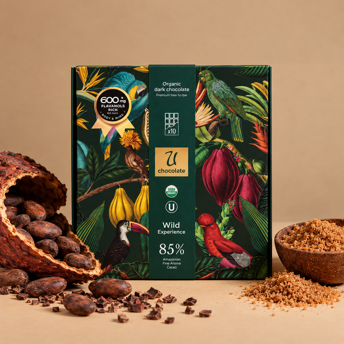 Dark Chocolate Bars 85% - Wild Experience