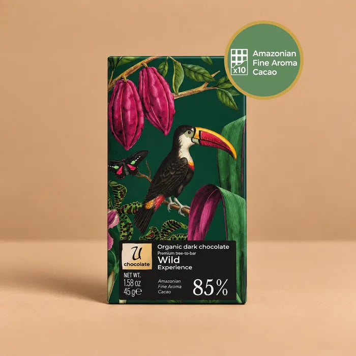 Dark Chocolate Bars 85% - Wild Experience - Pack 10 bars