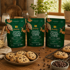 Ultimate Cookie Trio - organic 100%, 70%, and 62% cacao chips from U Chocolate