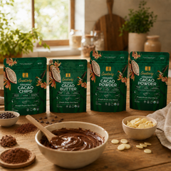 Ultimate Baker's Bundle - organic cacao chips, cacao butter, and two bags of cacao powder from U Chocolate