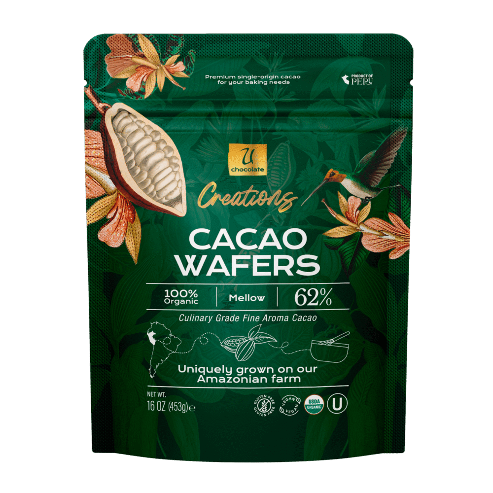 Organic 62% Cacao Wafers